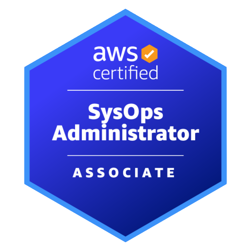 AWS SysOps Administrator Associate badge