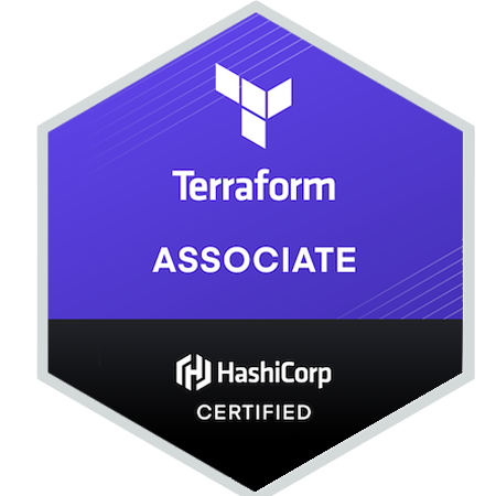 HashiCorp Terraform Associate badge